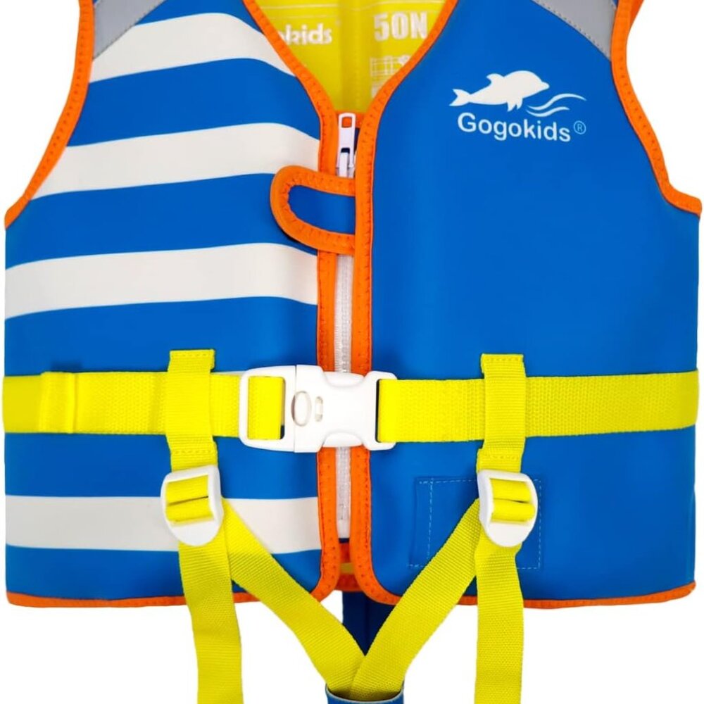 Gogokids Kids Swim Vest Float Jacket for 30-50 lbs 2-6 Years - Floaty - Picture 8 of 9